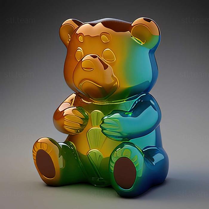 Animals gummy bear 3d model
